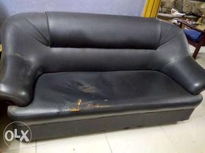 3 seater and 2 single seater leather imported