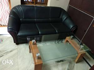 3 seater sofa with teapoy
