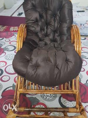 Black And Brown Leather Padded Chair