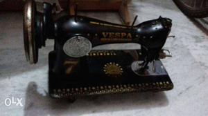 Black And Brown Vespa Treadle Sewing Machine