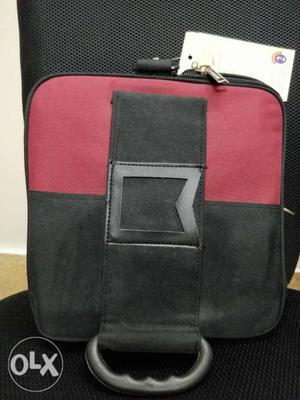 Black And Red Softside Luggage