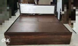 Brown Wooden Bed Frame 6x6