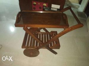 Brown Wooden Table With Chair