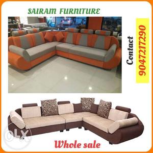 Corner sofa set own manufacturer with warranty