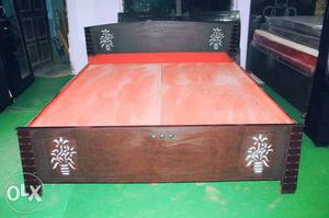 (Delivery free) double bed with storage box