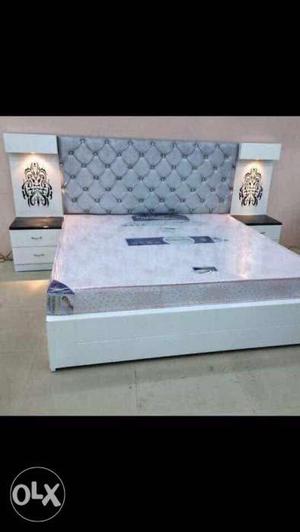 Double beds with side tables direct from