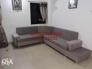 Gray And Red Sectional Couch