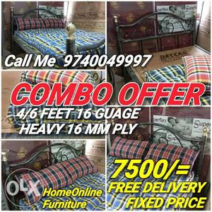 Metal Cot 4/6 Combo Offer you Will Get... 1no