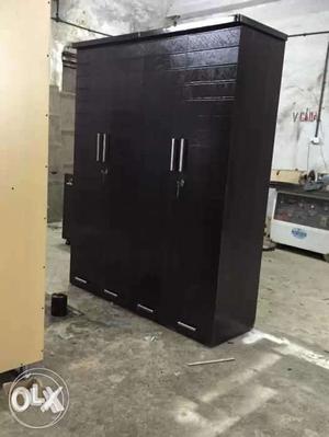 New Black 4-door wardrobe