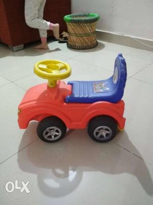 Ride on toy car for kids upto 3 years. in good