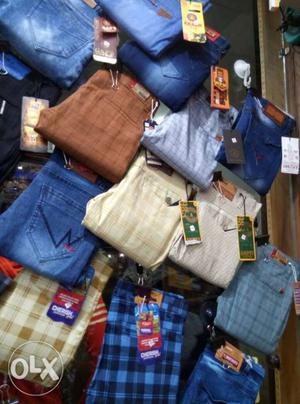 3 jeans pant at Rs  sizes available...
