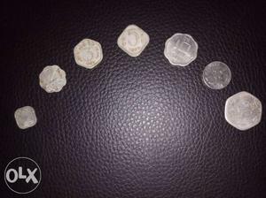 Antique Coins of 1p, 2p, 3p, 10p, 20p, 25p
