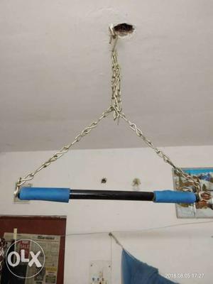 Black And Blue Pull-up Bar