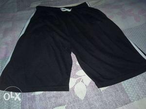 Black shorts with zipper pockets