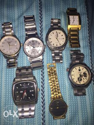 Branded watches, good condition. 500 each. 700