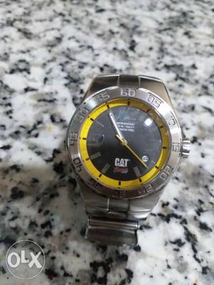 CAT racing watch with date,in mint condition.