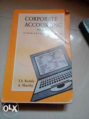 Corporate Accounting By T.S. Reddy And A. Murthy Book