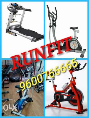 Elliptical Trainer, Treadmill, And Stationary Bike available