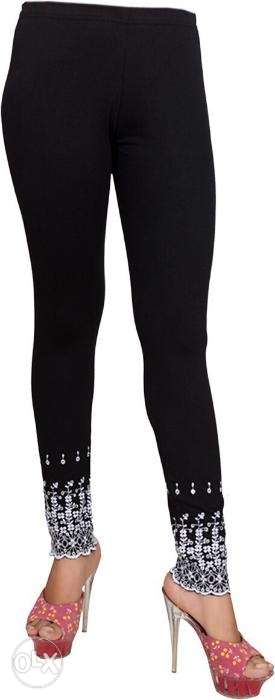 Embroided Woman Cotton Laggings