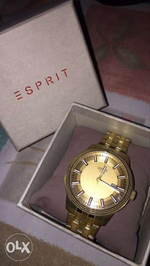 Espirit Gold colour 10 bar watch. Original