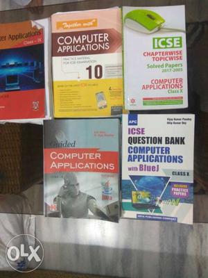 Five Icse Computer Application Books