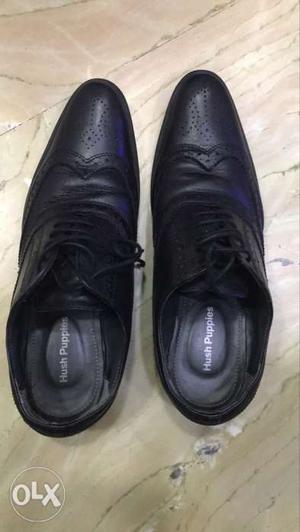 Hush puppies black oxford shoes, size 8/original price 