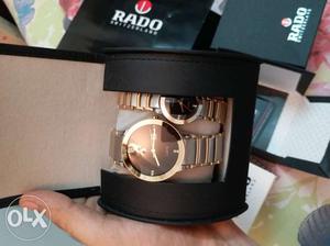 Imported Couple Watch Gold and Silver