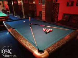 Less used 4.5×9 American pool table with brand