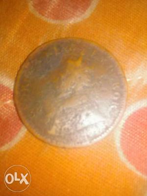 One quater anna India rupees Raja old coin 