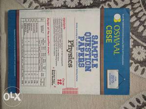 Oswaal Sample Question Papers Physics Textbook for 12th CBSE