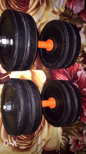 Pair Of Black Dumbbells