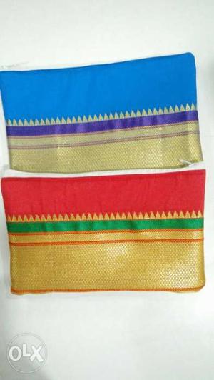 Silk pouches any 2 for 100/- more colors
