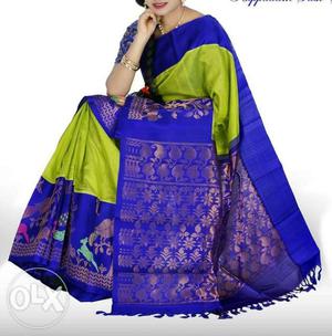 Women's Purple And Yellow Traditional Dress