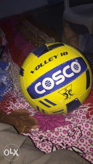 Yellow, Blue, And Black Cosco Volleyball