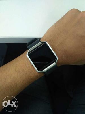 8 months old Fitbit Blaze with two changeable straps black