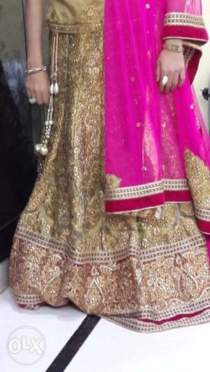 Beautiful Bridal wear in Golden color especially