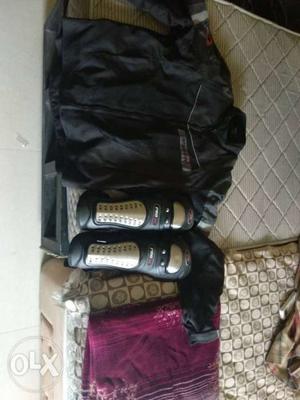 Biker Jacket and Knee pads used only once. Brand new