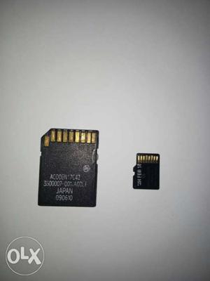 Black Micro 8GB SD Card With Camera Support Adapter