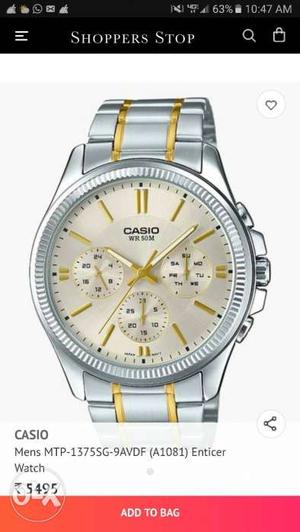 Casio watch brand new condition in very low price