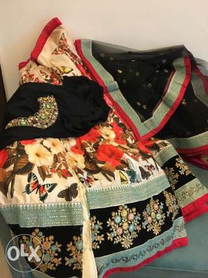 Floral lehnga brand new for sale original  discounted