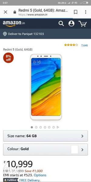 Good condition mi note 5 1 month old exchange