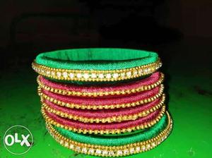 Green And Red Bracelets
