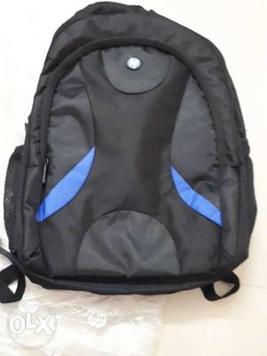 HP Black And Blue 18.5inch expandable Laptop backpack
