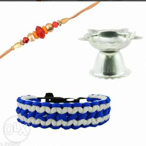 Home delivery, Blue And Silver Misbaha Prayer Beads