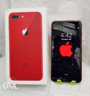 IPhone 8 Plus red 2 month use full kit in good