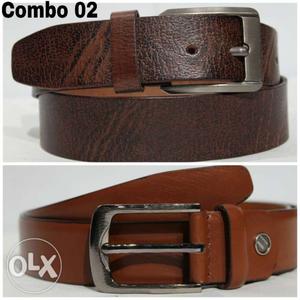 Leather Belts Combo of 2 Belts, Perfect Option
