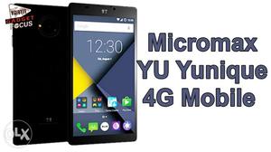 Micromax Yu Yunique 4G smartphone in brand new condition