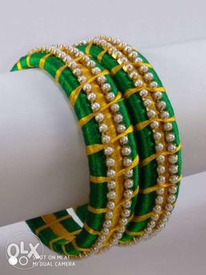 New silk thread bangles all size available also