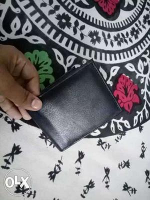 New wallet pure sheep leather black colour