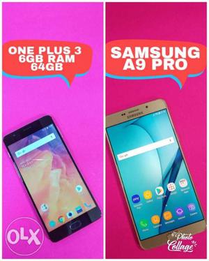One Plus 3 64Gb -  Samsung A9 Pro - 